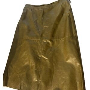 GAP Green Asymmetrical A-Line Skirt